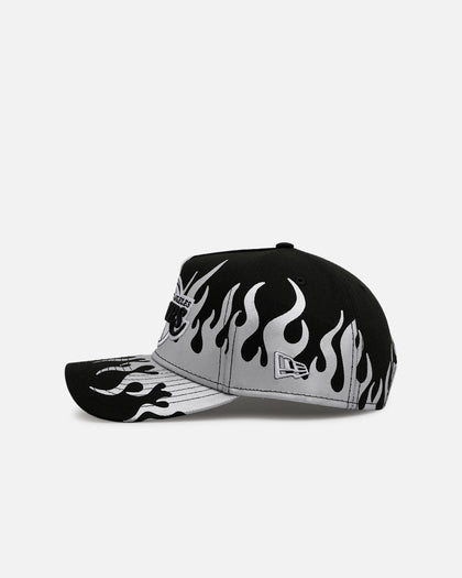 New Era Los Angeles Lakers 'Metallic Flames' 9FORTY A-Frame Snapback Black/Silver