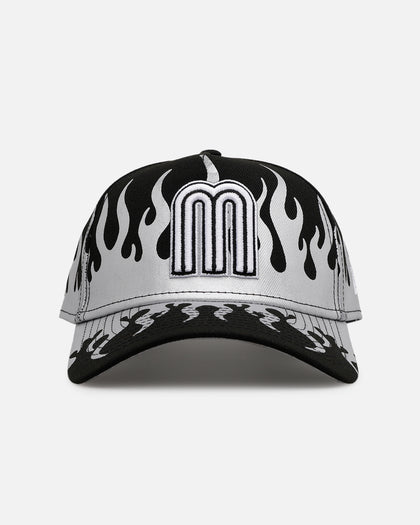 New Era Mexico National Baseball Team 'Metallic Flames' 9FORTY A-Frame Snapback Black/Silver