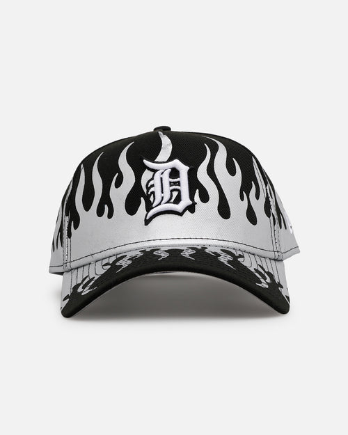 New Era Detroit Tigers 'Metallic Flames' 9FORTY A-Frame Snapback Black/Silver
