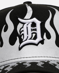 New Era Detroit Tigers 'Metallic Flames' 9FORTY A-Frame Snapback Black/Silver