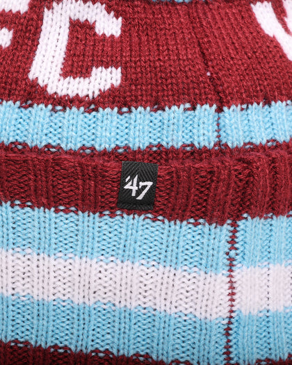 47 Brand West Ham United FC 'Premier League Supporters' Light 47 Cuff Knit Beanie Cardinal