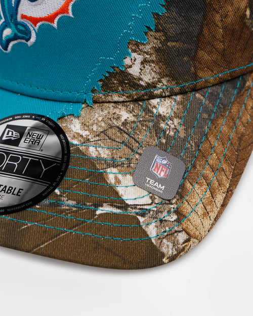 New Era Miami Dolphins 'Camo Tear Away' 9FORTY A-Frame Snapback Camo/Official Team Color