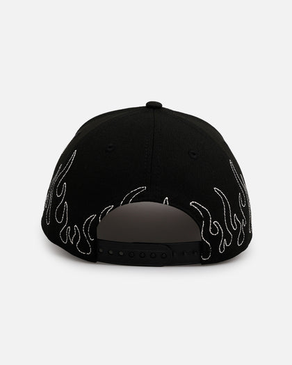 New Era Anaheim Angels 'Outline Flames' 9FORTY A-Frame Snapback Black