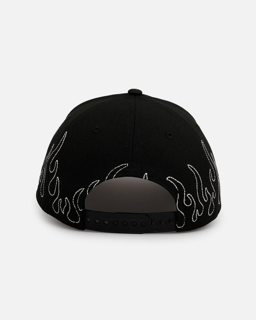 New Era Anaheim Angels 'Outline Flames' 9FORTY A-Frame Snapback Black