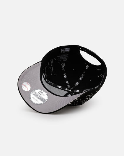 New Era Anaheim Angels 'Outline Flames' 9FORTY A-Frame Snapback Black