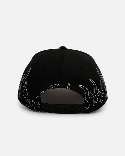 New Era Atlanta Braves 'Outline Flames' 9FORTY A-Frame Snapback Black