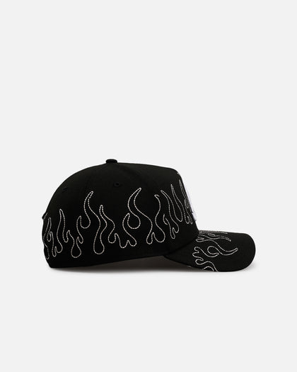 New Era Atlanta Braves 'Outline Flames' 9FORTY A-Frame Snapback Black
