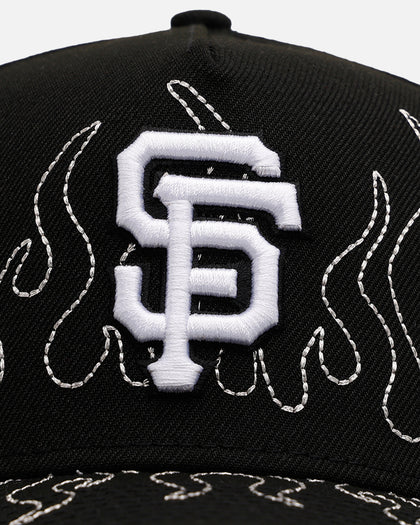 New Era San Francisco Giants 'Outline Flames' 9FORTY A-Frame Snapback Black