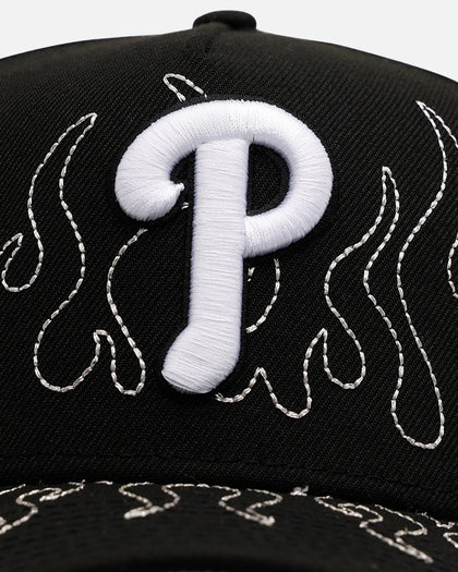 New Era Philadelphia Phillies 'Outline Flames' 9FORTY A-Frame Snapback Black