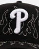 New Era Philadelphia Phillies 'Outline Flames' 9FORTY A-Frame Snapback Black