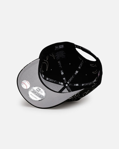 New Era Philadelphia Phillies 'Outline Flames' 9FORTY A-Frame Snapback Black