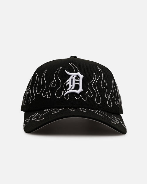 New Era Detroit Tigers 'Outline Flames' 9FORTY A-Frame Snapback Black