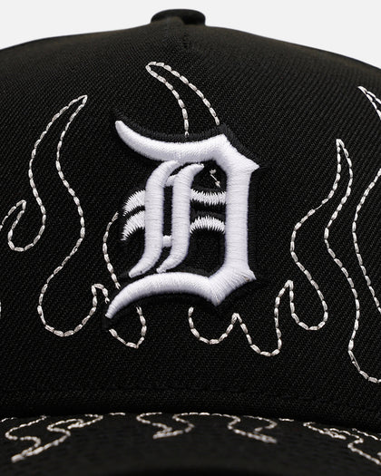 New Era Detroit Tigers 'Outline Flames' 9FORTY A-Frame Snapback Black