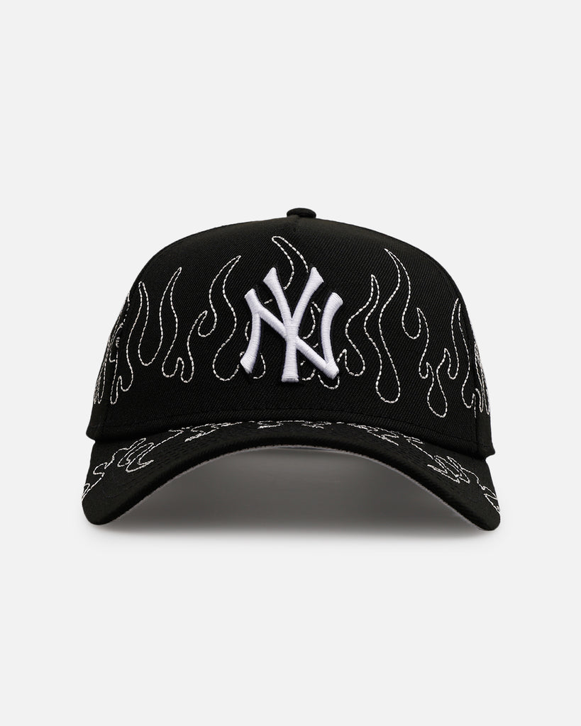 New Era New York Yankees 'Outline Flames' 9FORTY A-Frame Snapback Blac ...