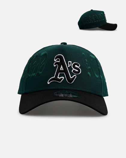 New Era Oakland Athletics 'Gothic Script Two Tone' 9FORTY A-Frame Snapback Dark Green/Black