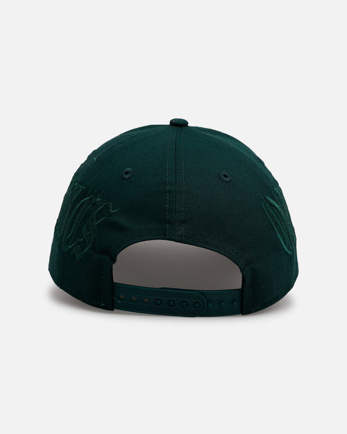 New Era Oakland Athletics 'Gothic Script Two Tone' 9FORTY A-Frame Snapback Dark Green/Black