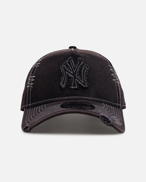 New Era New York Yankees 'Distressed And Worn' 9FORTY A-Frame Casual Strapback Navy