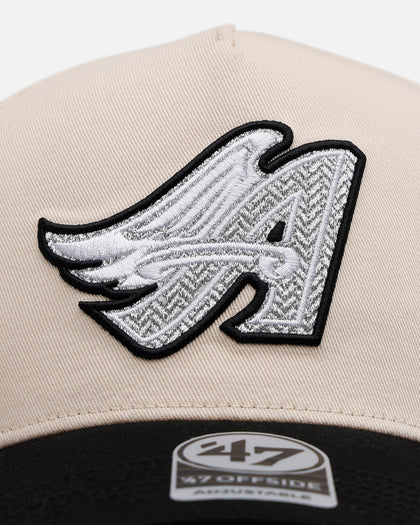 47 Brand Los Angeles Angels 'Herringbone' 47 Offside Snapback Natural/Black