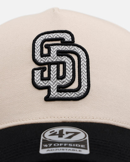 47 Brand San Diego Padres 'Herringbone' 47 Offside Snapback Natural/Black
