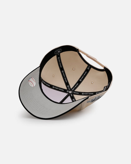 47 Brand Chicago White Sox 'Herringbone' 47 Offside Snapback Natural/Black