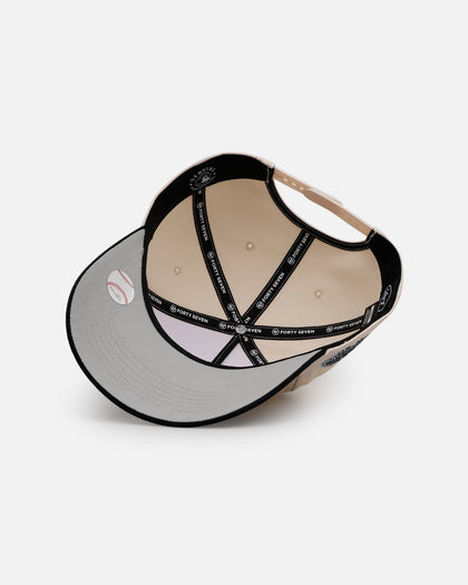 47 Brand New York Yankees 'Herringbone' 47 Offside Snapback Natural/Black