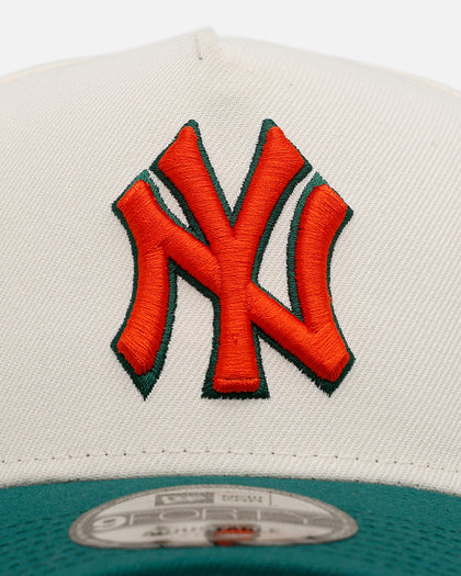 New Era New York Yankees 'Citrus' 9FORTY A-Frame Snapback Chrome/Green/Orange