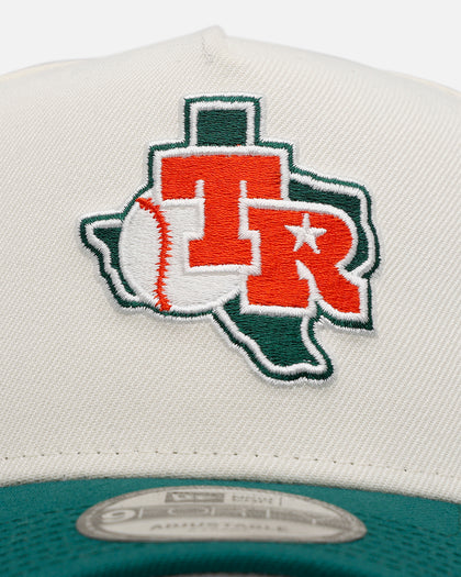 New Era Texas Rangers 'Citrus' 9FORTY A-Frame Snapback Chrome/Green/Orange
