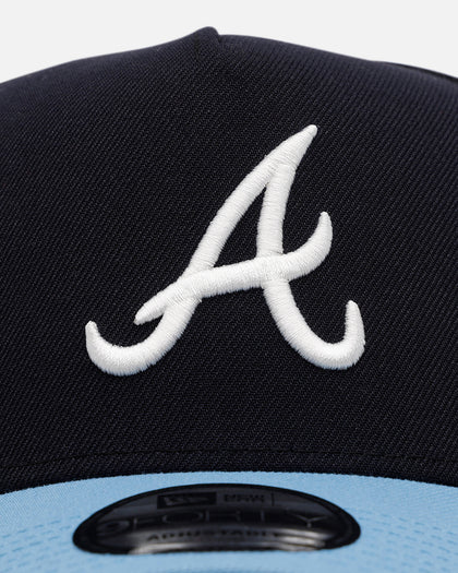 New Era Atlanta Braves 'Ocean' 9FORTY A-Frame Snapback Navy/Sky Blue