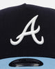 New Era Atlanta Braves 'Ocean' 9FORTY A-Frame Snapback Navy/Sky Blue