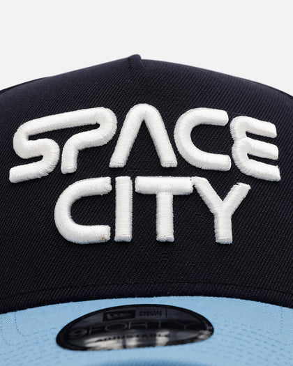 New Era Houston Astros 'Ocean' 9FORTY A-Frame Snapback Navy/Sky Blue