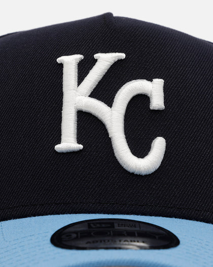 New Era Kansas City Royals 'Ocean' 9FORTY A-Frame Snapback Navy/Sky Blue