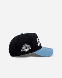 New Era Los Angeles Lakers 'Ocean' 9FORTY A-Frame Snapback Navy/Sky Blue