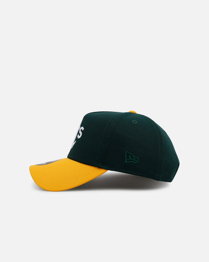 New Era Oakland Athletics 'Homage' 9FORTY A-Frame Snapback Green/Yellow