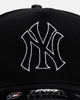 Pro Standard New York Yankees 'Black Chenille' Pro Pinch Strapback Black