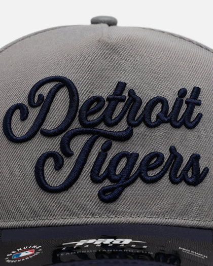 Pro Standard Detroit Tigers 'Sovenir' Pinch Front Strapback Grey/Navy