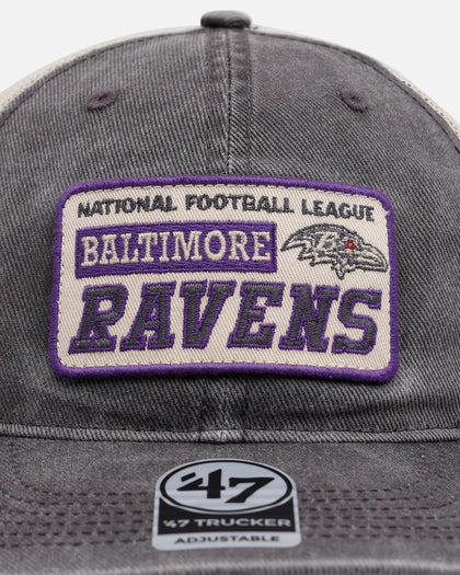 47 Brand Baltimore Ravens 'Canteen' '47 Trucker Snapback Dark Cinder