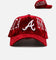 New Era Atlanta Braves 'Velvet Gothic Script' 9FORTY A-Frame Snapback Maroon