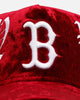 New Era Boston Red Sox 'Velvet Gothic Script' 9FORTY A-Frame Snapback Maroon