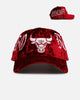 New Era Chicago Bulls 'Velvet Gothic Script' 9FORTY A-Frame Snapback Maroon