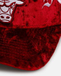 New Era Chicago Bulls 'Velvet Gothic Script' 9FORTY A-Frame Snapback Maroon