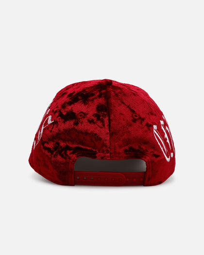 New Era Chicago Bulls 'Velvet Gothic Script' 9FORTY A-Frame Snapback Maroon