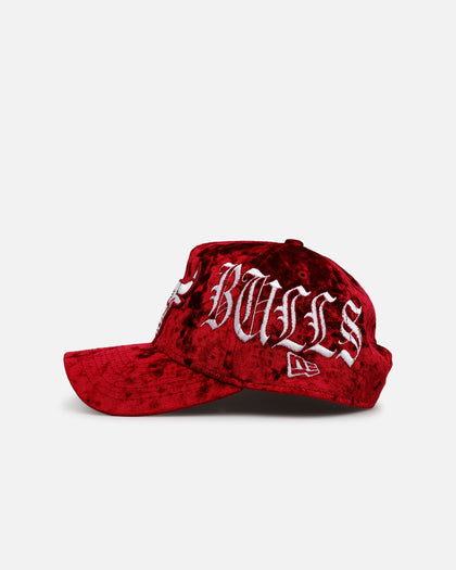 New Era Chicago Bulls 'Velvet Gothic Script' 9FORTY A-Frame Snapback Maroon