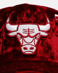 New Era Chicago Bulls 'Velvet Gothic Script' 9FORTY A-Frame Snapback Maroon