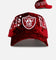 New Era Las Vegas Raiders 'Velvet Gothic Script' 9FORTY A-Frame Snapback Maroon