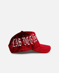 New Era Las Vegas Raiders 'Velvet Gothic Script' 9FORTY A-Frame Snapback Maroon
