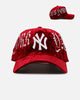 New Era New York Yankees 'Velvet Gothic Script' 9FORTY A-Frame Snapback Maroon