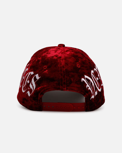 New Era New York Yankees 'Velvet Gothic Script' 9FORTY A-Frame Snapback Maroon