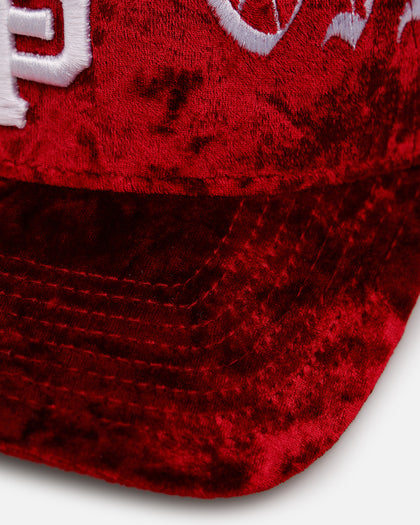 New Era San Francisco Giants 'Velvet Gothic Script' 9FORTY A-Frame Snapback Maroon