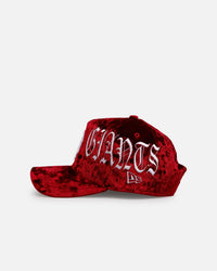 New Era San Francisco Giants 'Velvet Gothic Script' 9FORTY A-Frame Snapback Maroon