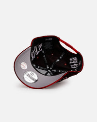 New Era San Francisco Giants 'Velvet Gothic Script' 9FORTY A-Frame Snapback Maroon